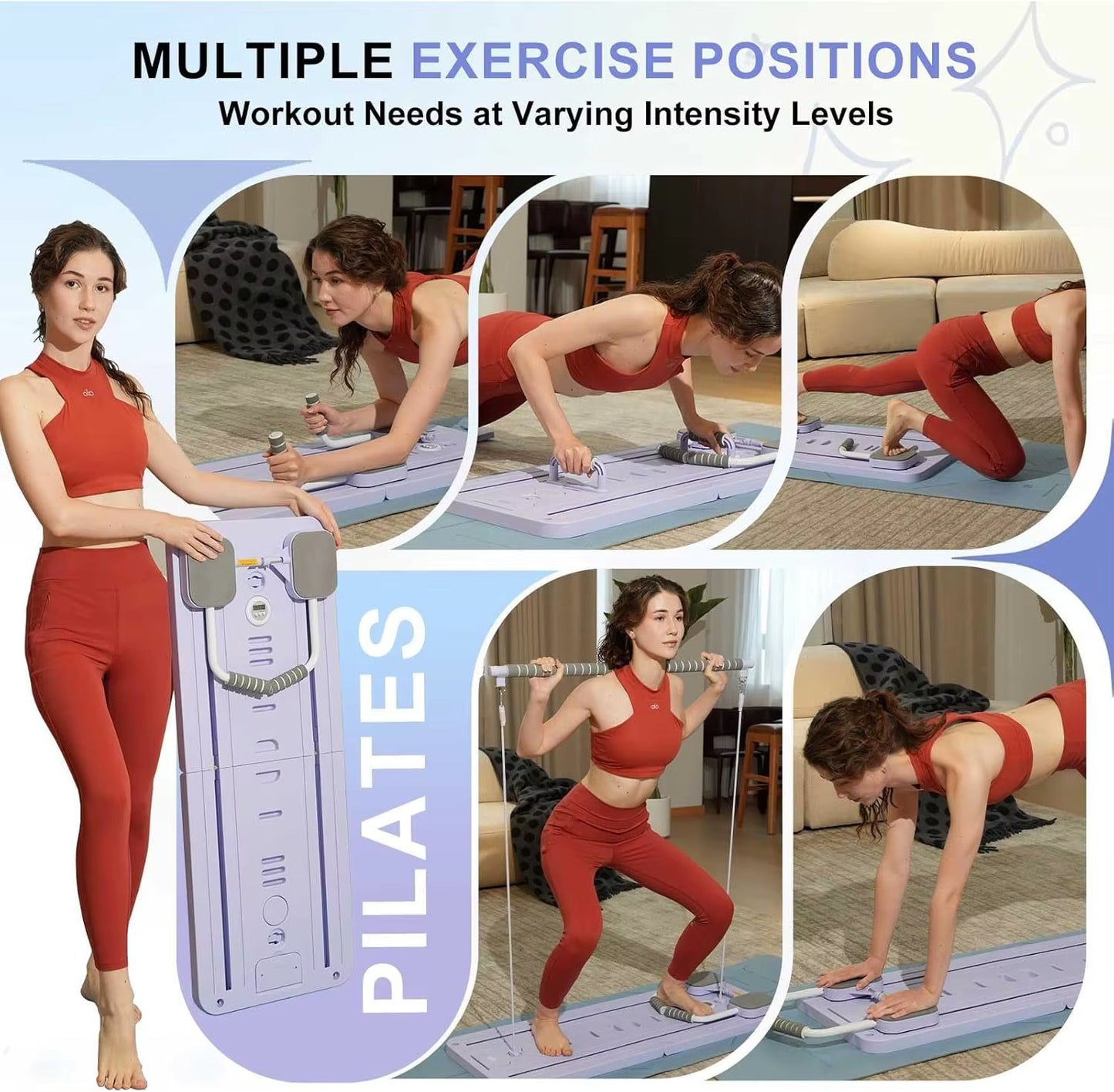 Revolutionary Multifunctional Fitness Board for Ultimate Core and Full Body Workouts - Perfect for Pilates, Push-ups, and More!