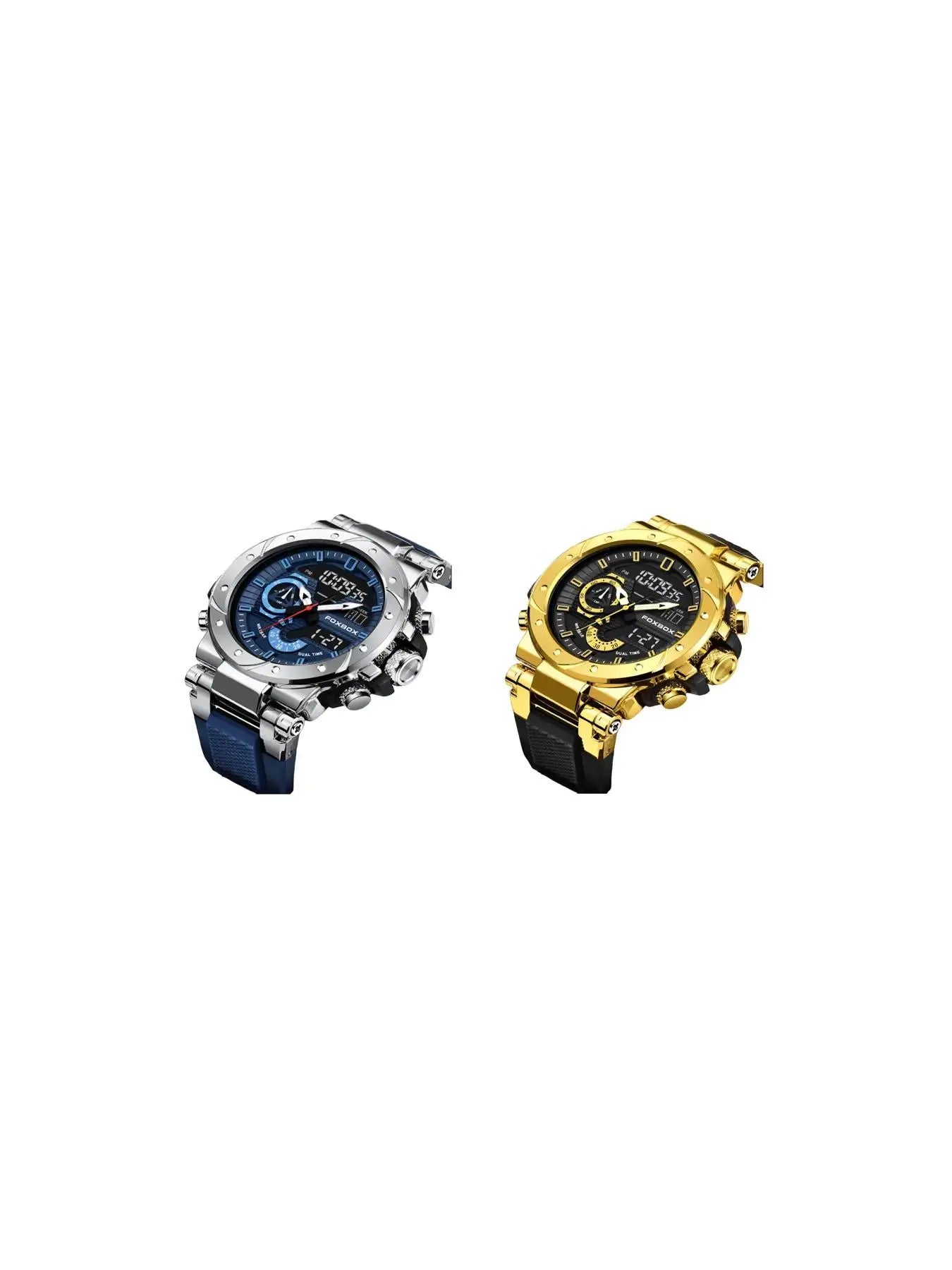 Men's Sporty Dual Time Analog-Digital Quartz Watch - Perfect for Daily Use and Gifting!
