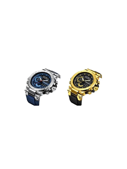 Men's Sporty Dual Time Analog-Digital Quartz Watch - Perfect for Daily Use and Gifting!