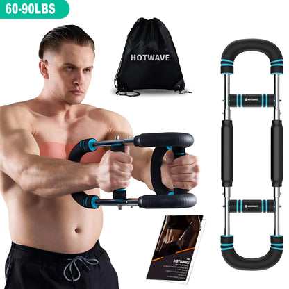 Transform Your Upper Body with the HOTWAVE Adjustable Arm Trainer - Portable Fitness Equipment for Men