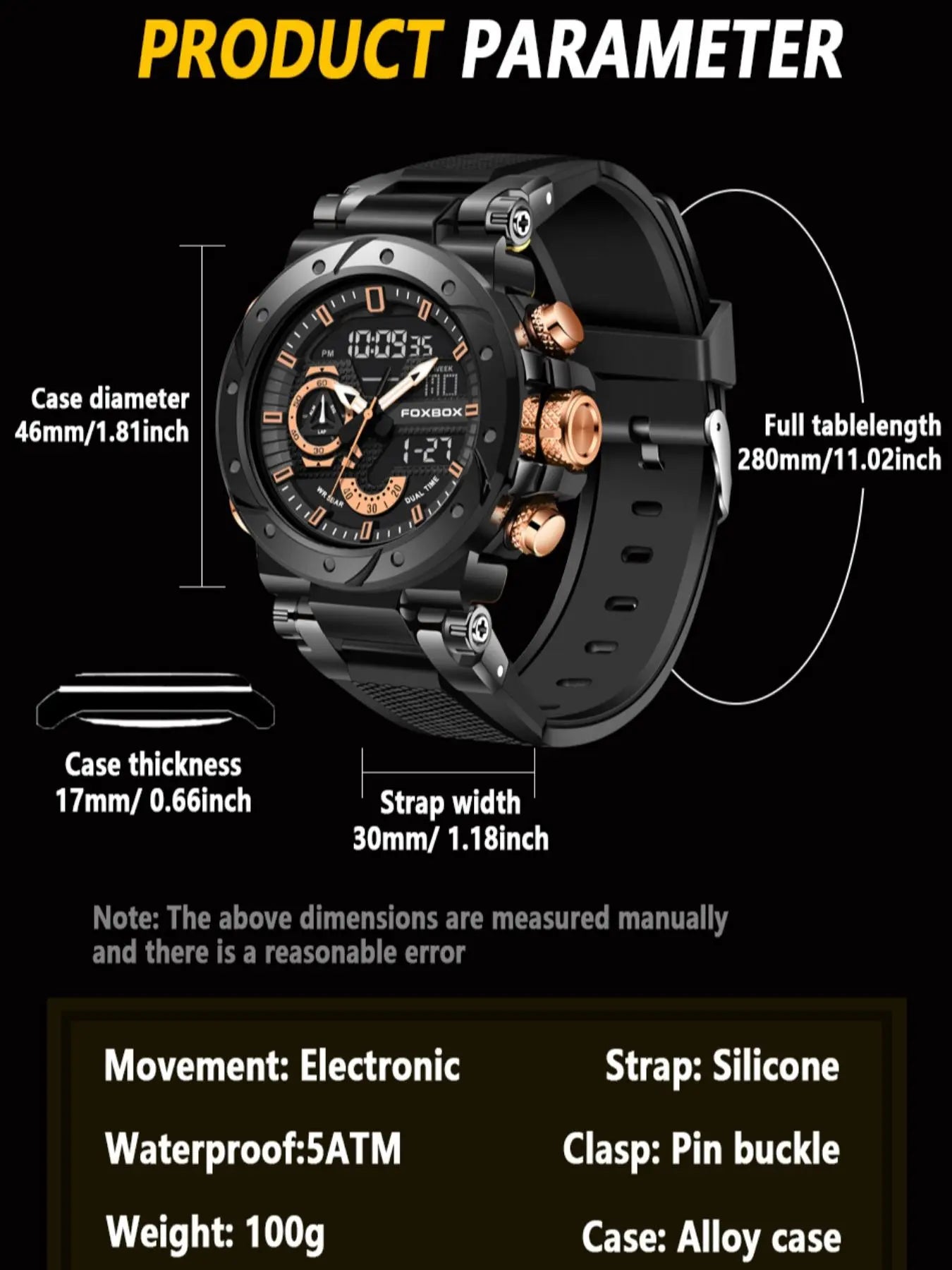 Men's Sporty Dual Time Analog-Digital Quartz Watch - Perfect for Daily Use and Gifting!