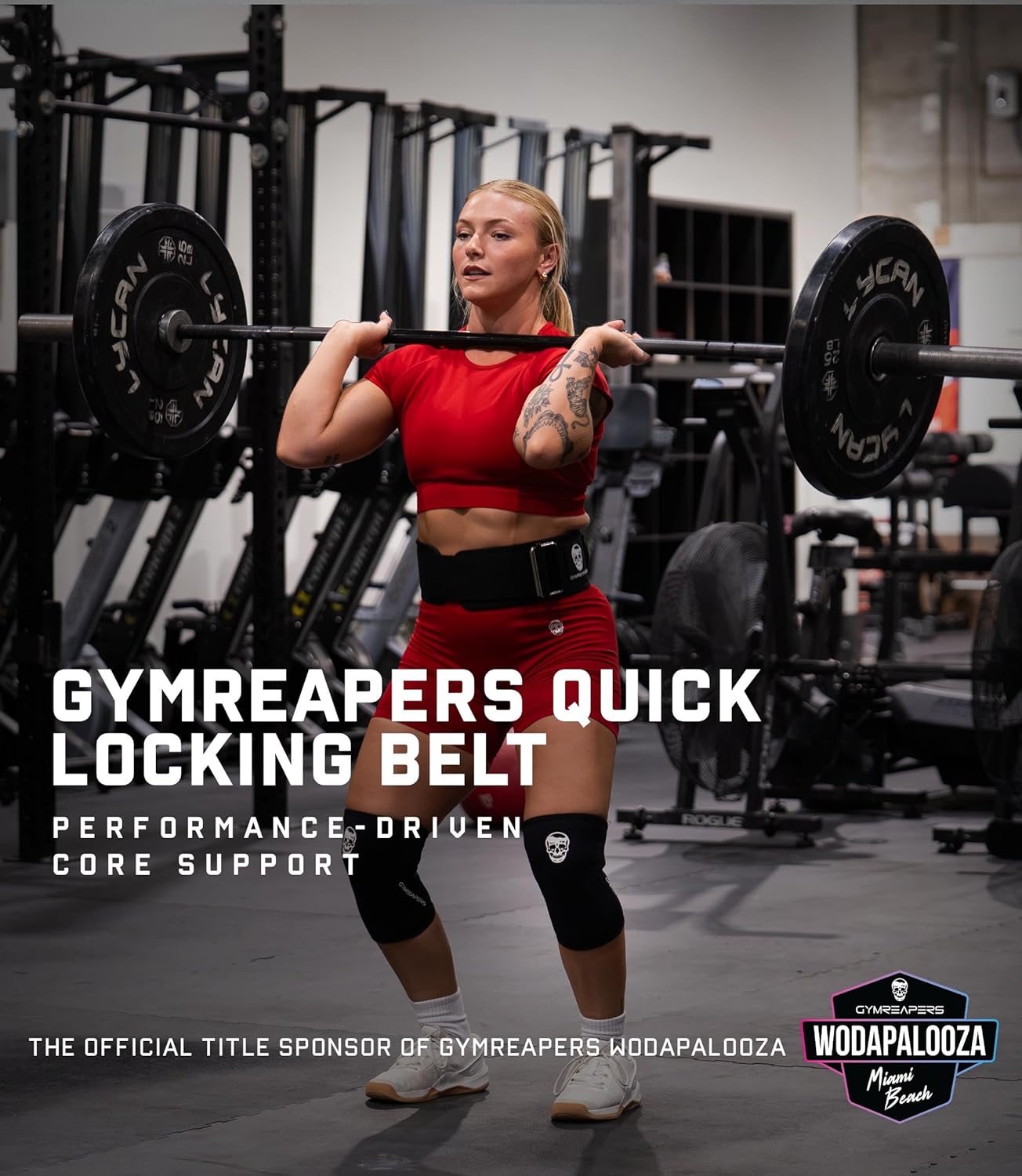 Elevate Your Training with the Quick Locking Weightlifting Belt - 4 Inch Neoprene Back Support for Bodybuilding, Powerlifting & Cross Training