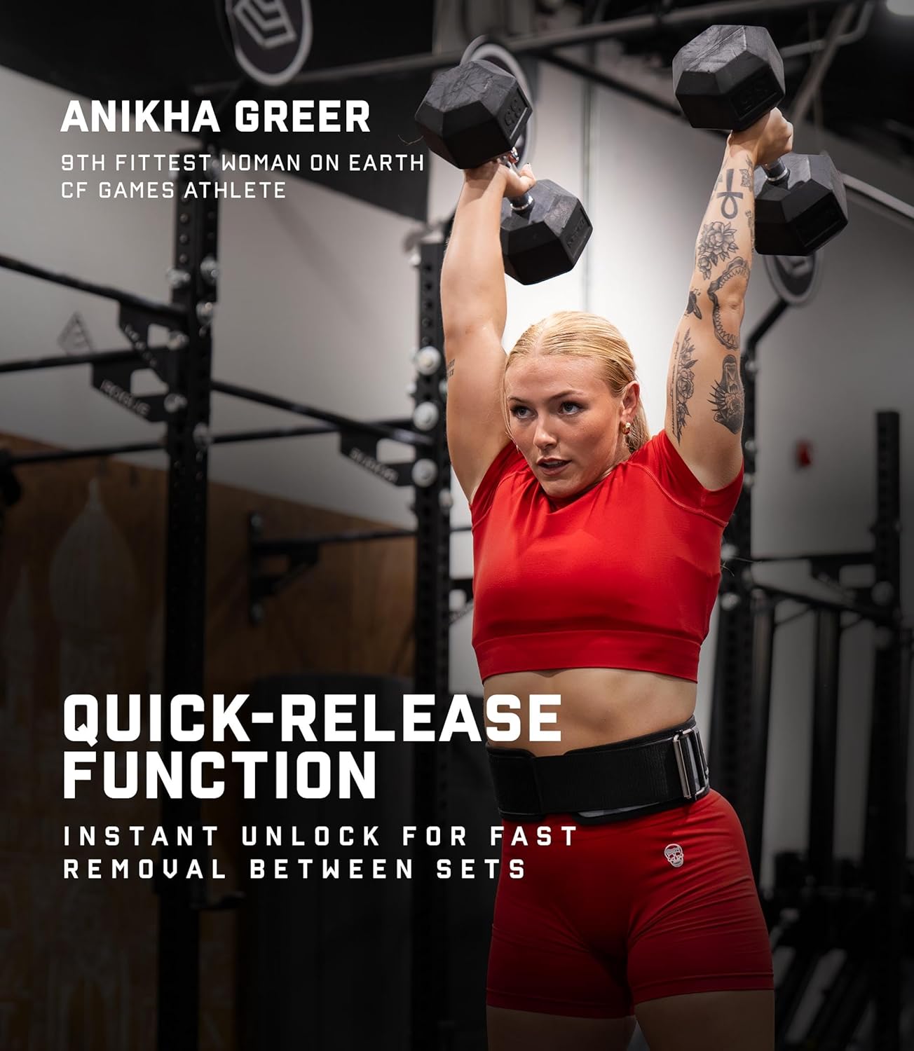 Elevate Your Training with the Quick Locking Weightlifting Belt - 4 Inch Neoprene Back Support for Bodybuilding, Powerlifting & Cross Training