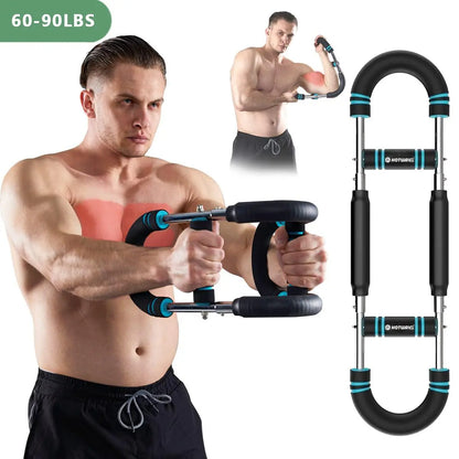 Transform Your Upper Body with the HOTWAVE Adjustable Arm Trainer - Portable Fitness Equipment for Men
