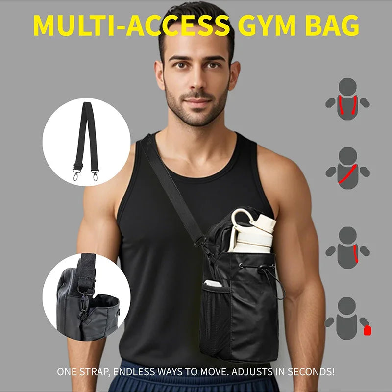 Discover the Ultimate Large Capacity Magnetic Gym Bag: Your All-in-One Water Bottle Holder and Phone Pocket for Fitness Enthusiasts!