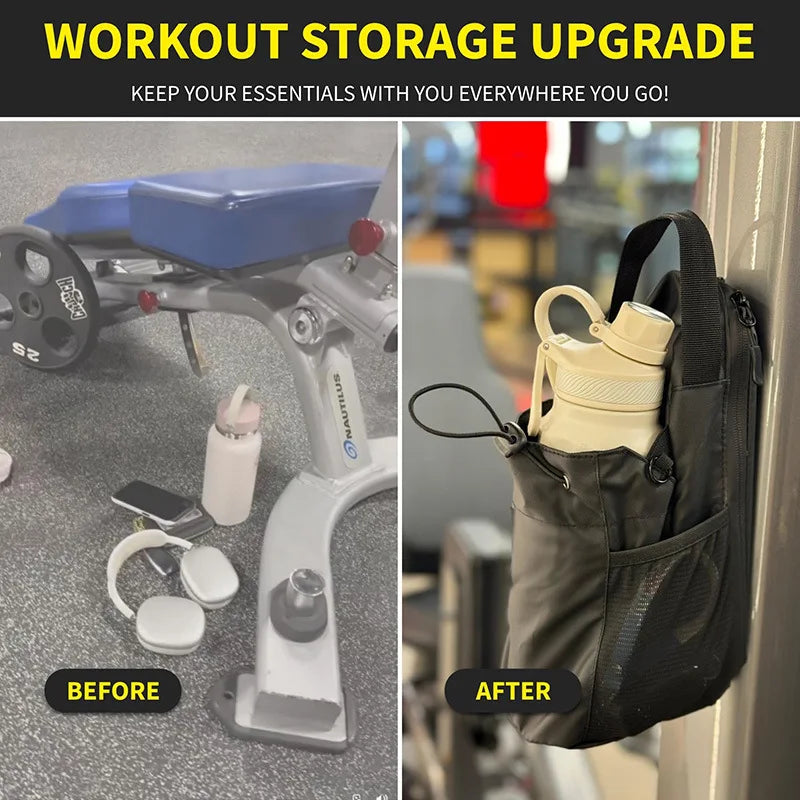 Discover the Ultimate Large Capacity Magnetic Gym Bag: Your All-in-One Water Bottle Holder and Phone Pocket for Fitness Enthusiasts!
