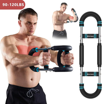 Transform Your Upper Body with the HOTWAVE Adjustable Arm Trainer - Portable Fitness Equipment for Men